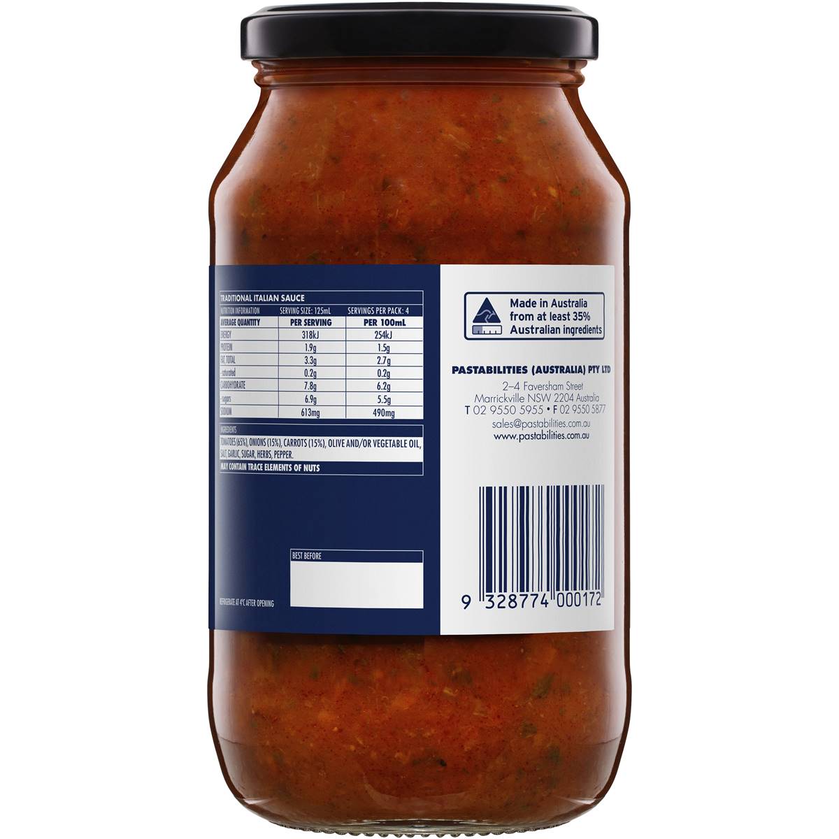 Pastabilities Traditional Italian Sauce 500ml Woolworths