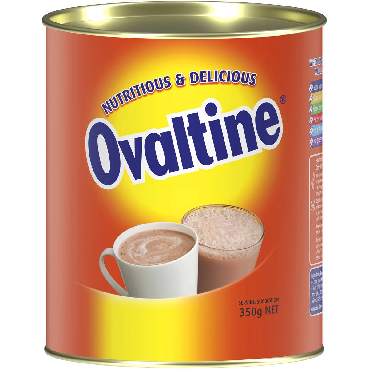 Ovaltine Nutrition Label Australia Besto Blog