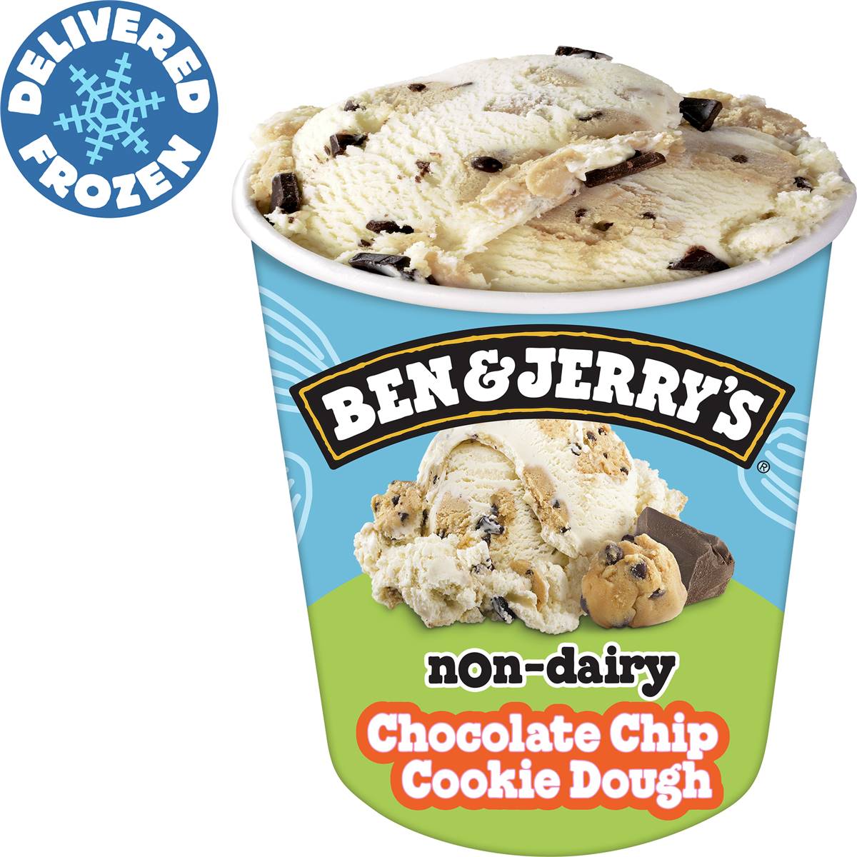 Ben & Jerry's Non-dairy Chocolate Chip Cookie Dough Frozen Dessert ...