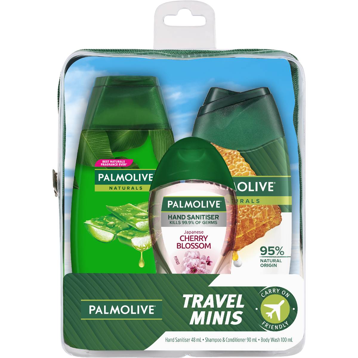 Palmolive Travel Pack Shampoo, Conditioner & Bodywash Each Woolworths