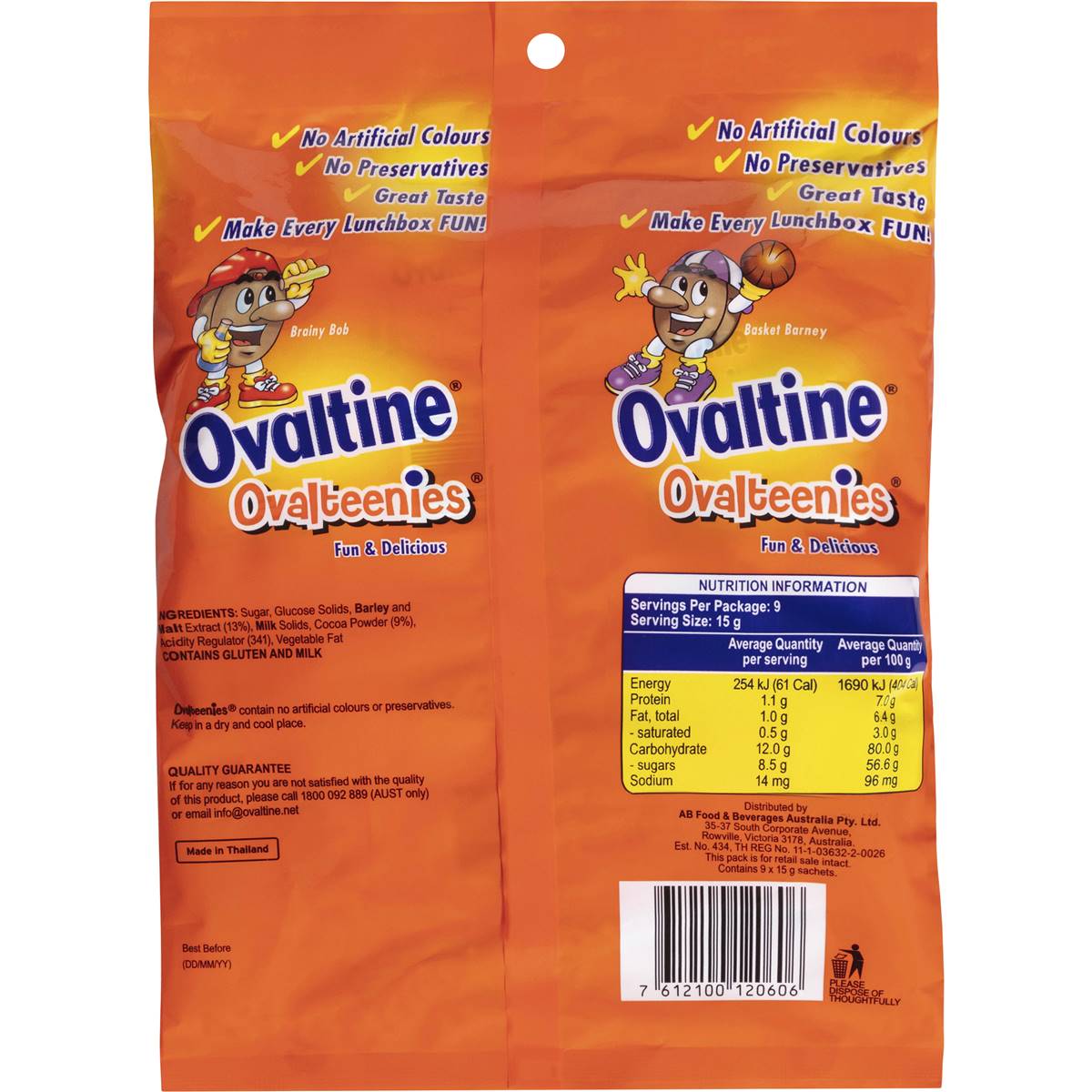 Ovaltine Ovalteenies 135g Woolworths