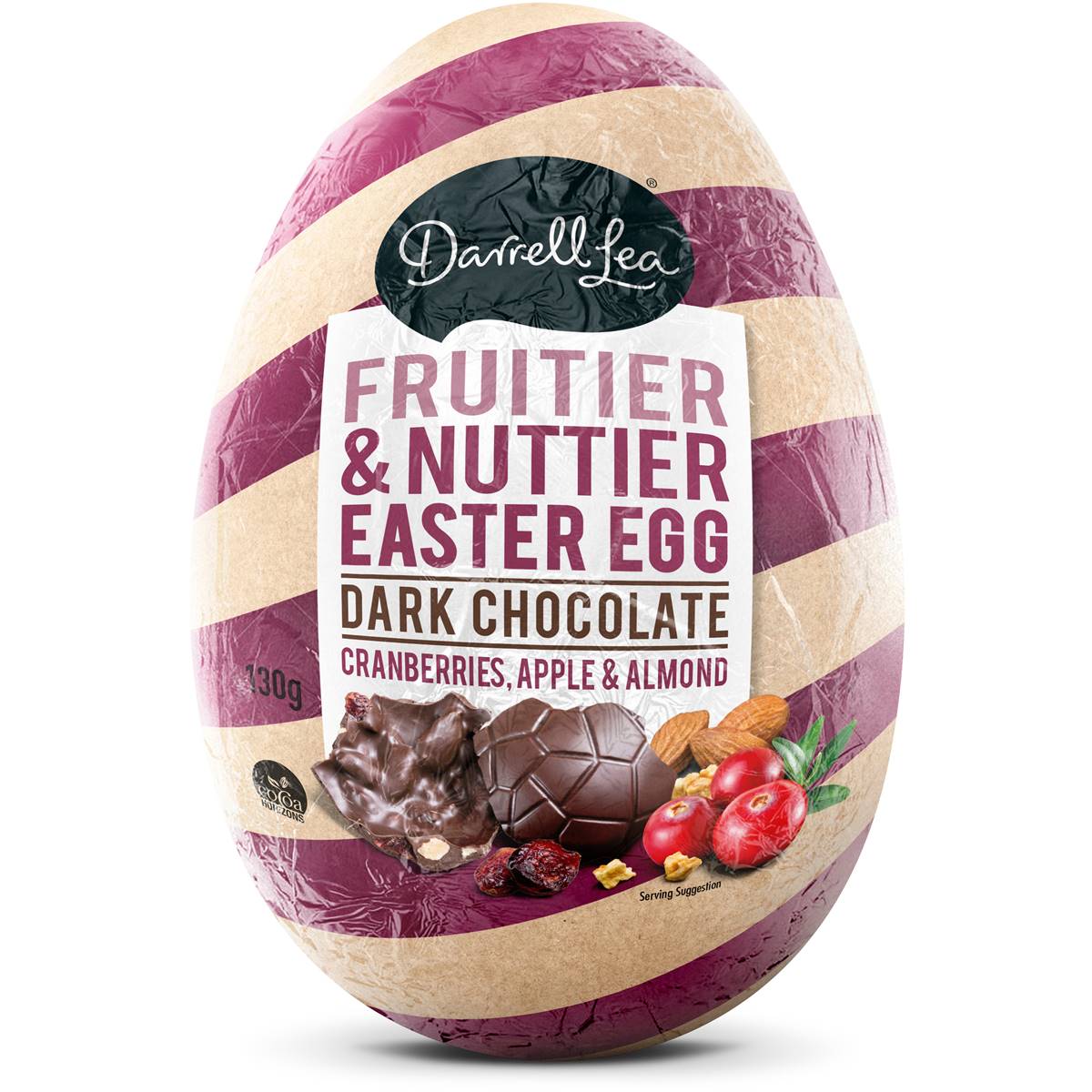 Darrell Lea Fruitier & Nuttier Dark Chocolate Easter Egg