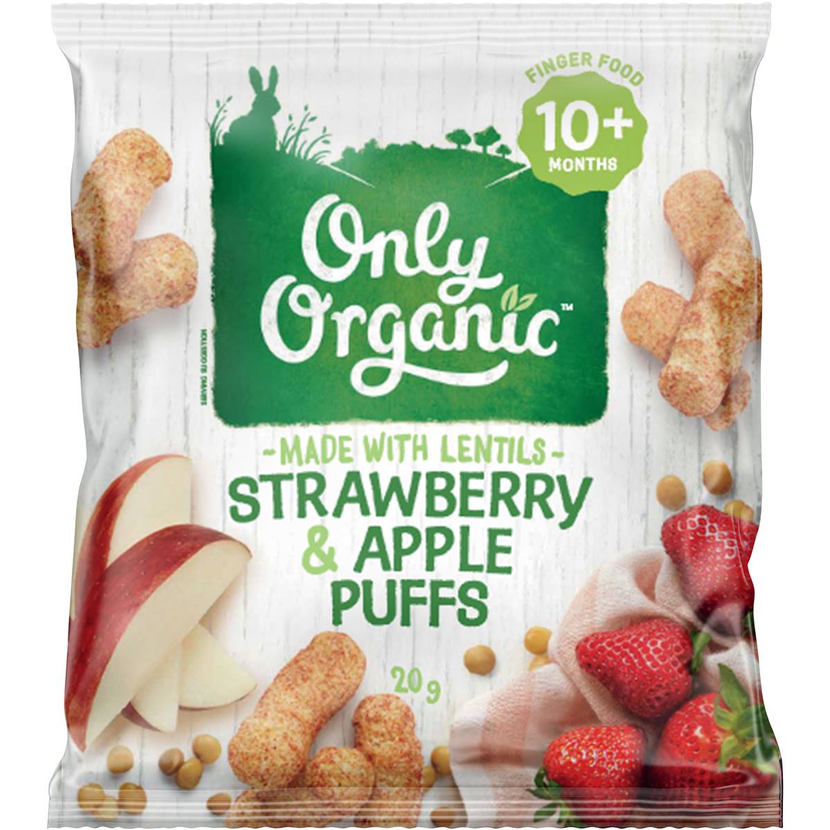Only Organic Strawberry & Apple Puffs