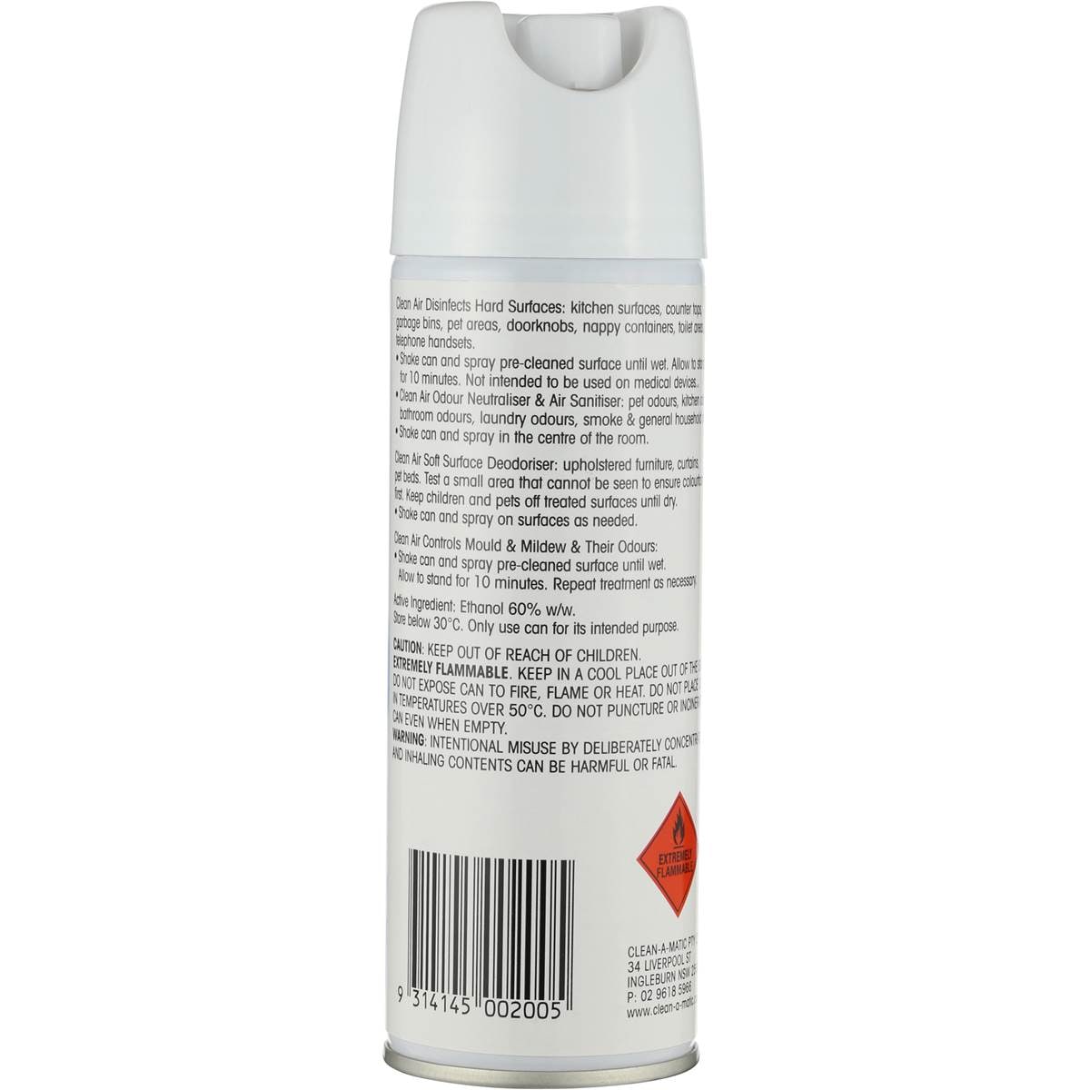 Clean Air Manual Spray Air Freshener Alpine Refill 125g Woolworths