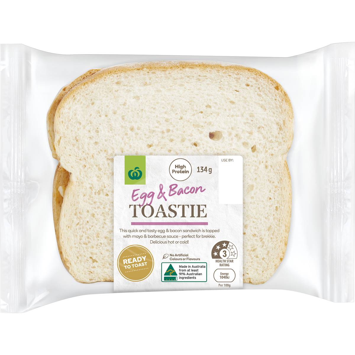 Woolworths Egg & Bacon Toastie
