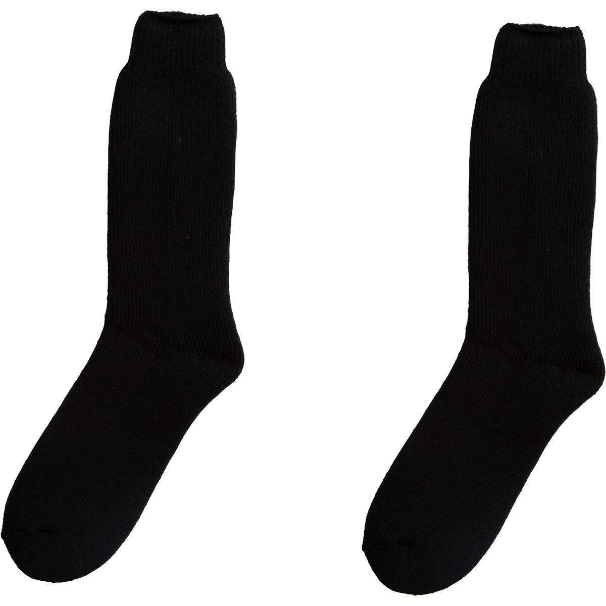 Underworks Mens Heat Bods Crew Socks Black Each | Woolworths