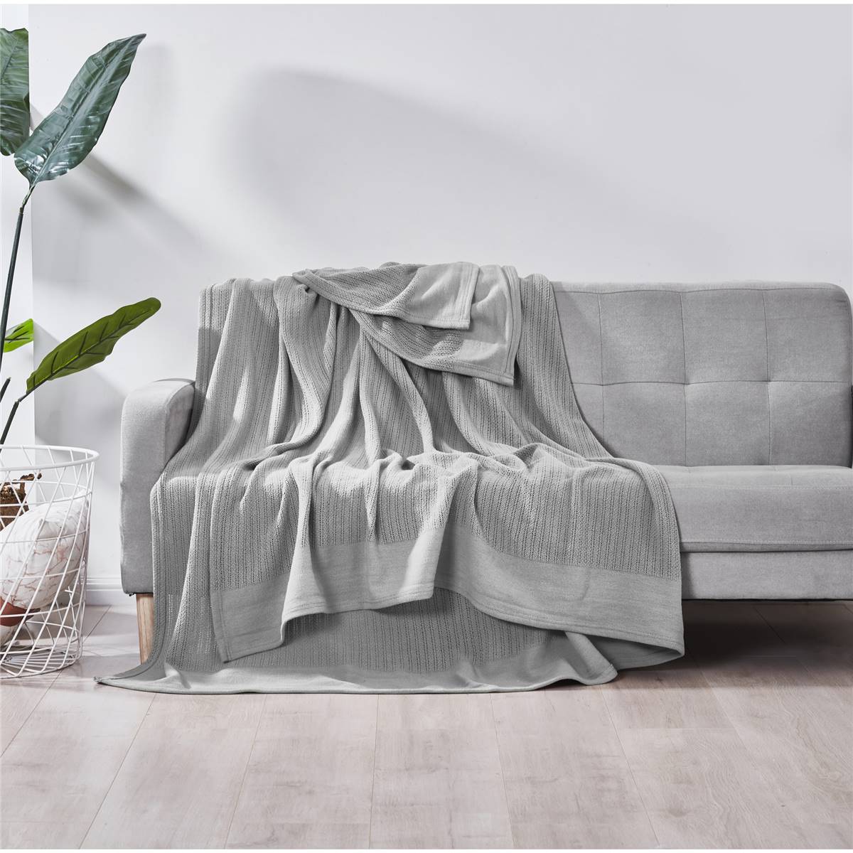 Inspire Cotton Blanket Queen Assorted Each Woolworths