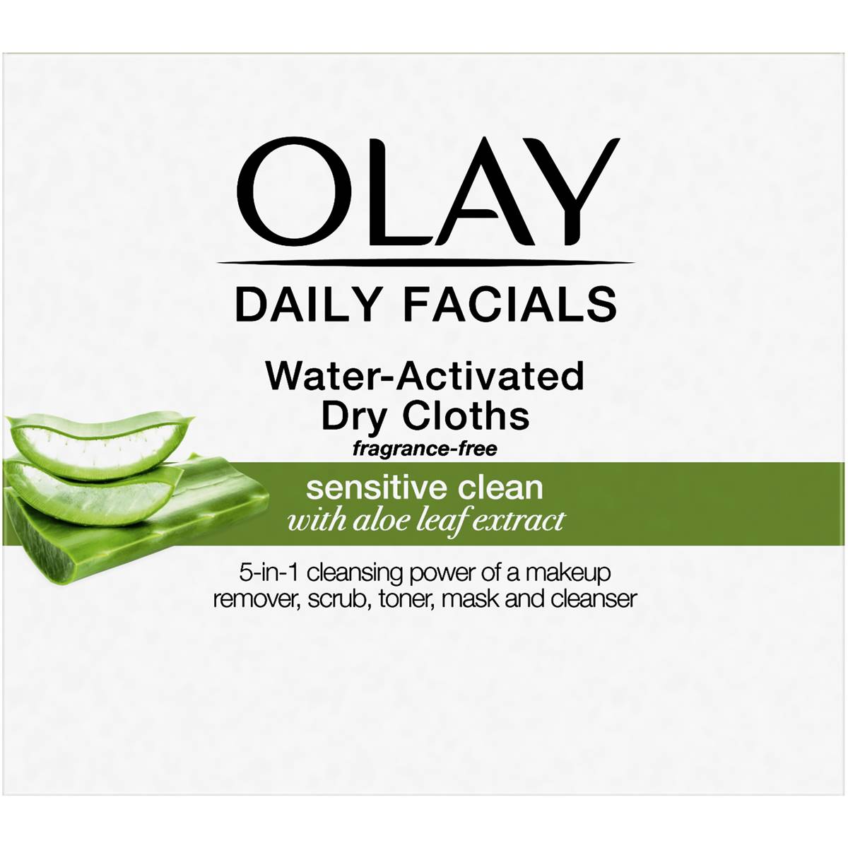 Olay Daily Facial Wipes Sensitive Wateractivated Dry Cloths 33 Cloths