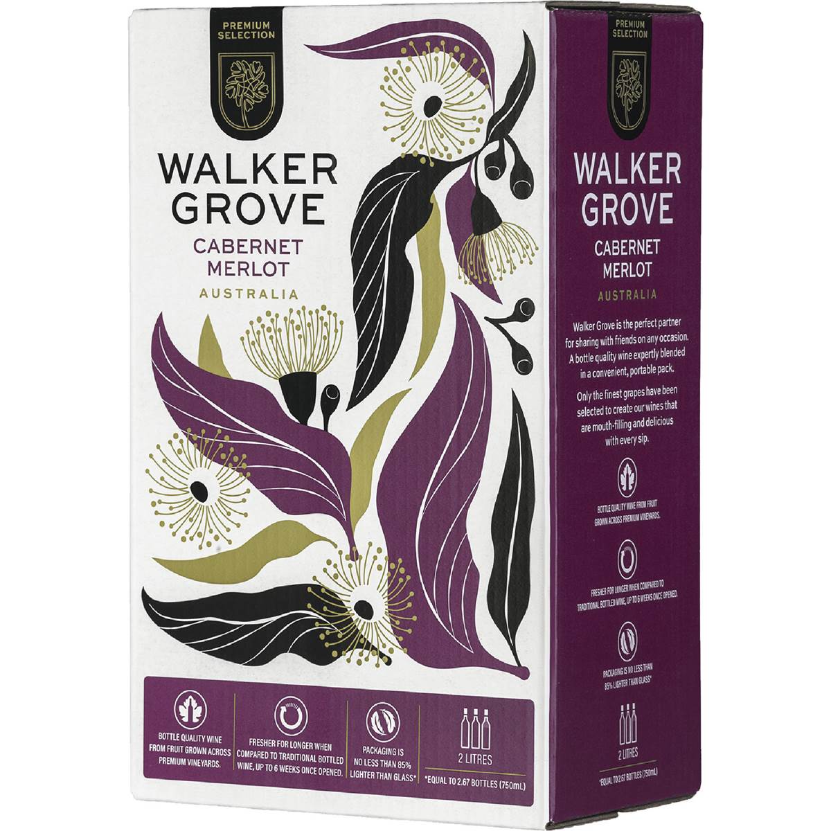 Walker Grove Merlot Cask Wine 2l Woolworths