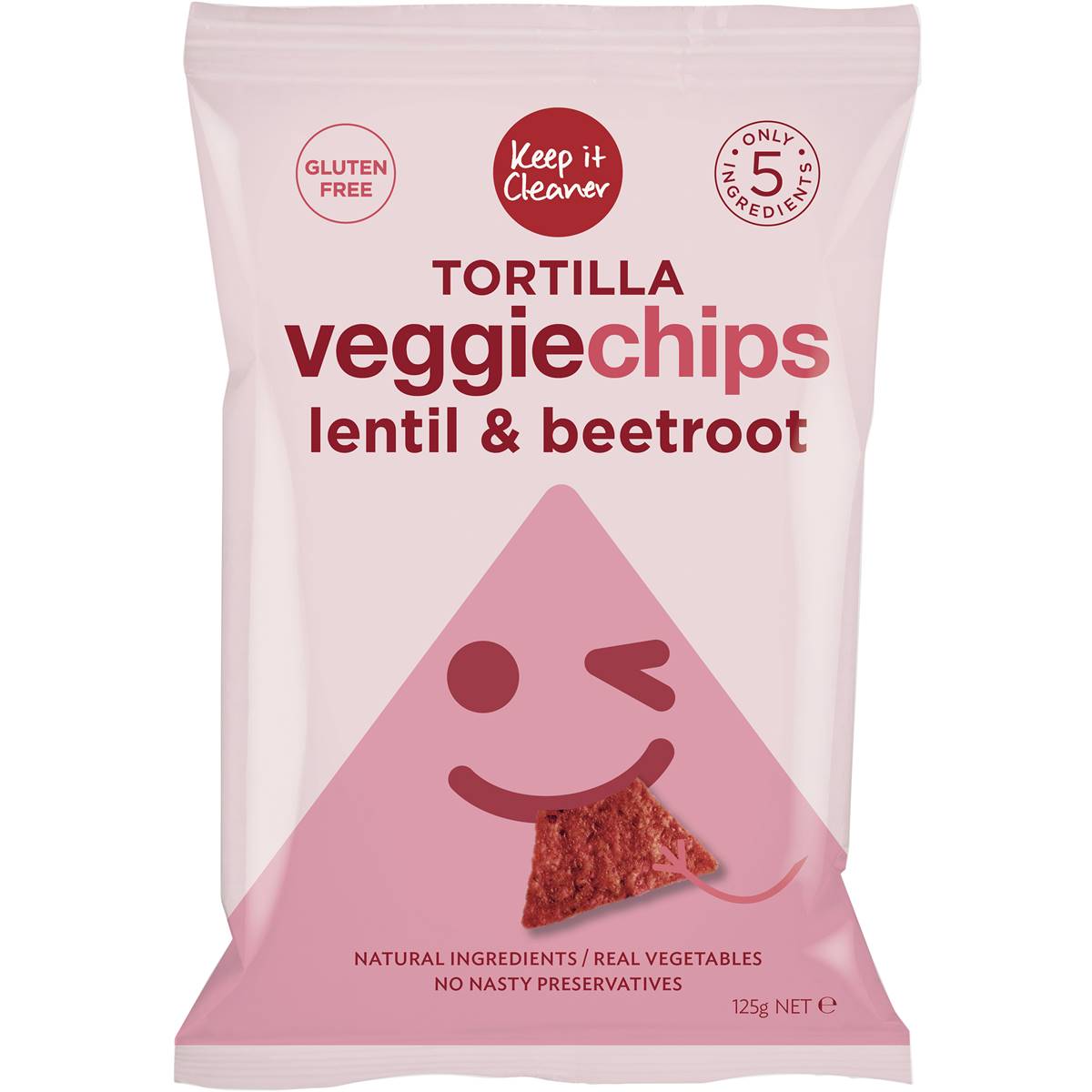Keep It Cleaner Tortilla Veggie Chips Lentil & Beetroot