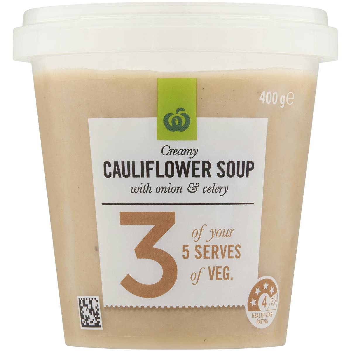Woolworths Creamy Cauliflower Soup With Onion & Celery 400g Woolworths