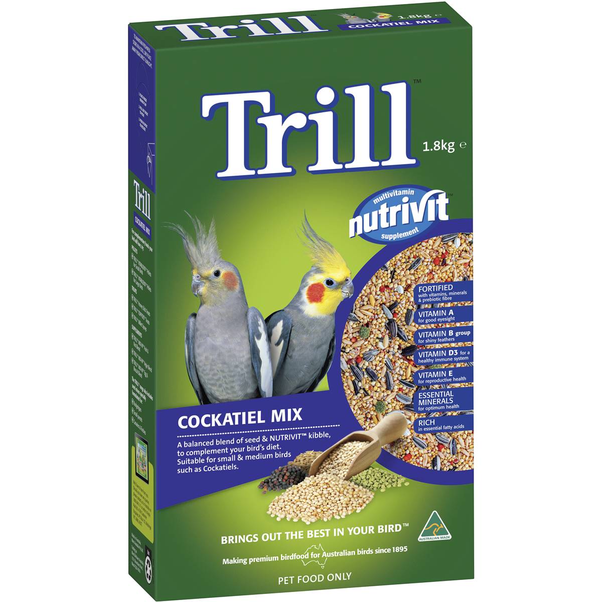 Trill budgie food sale