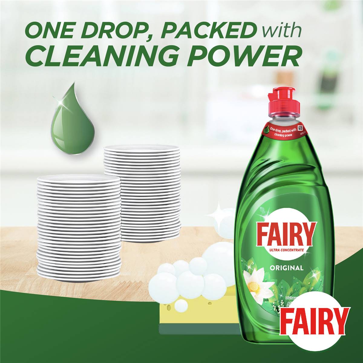 Fairy Ultra Concentrate Original Dishwashing Liquid 495ml Woolworths