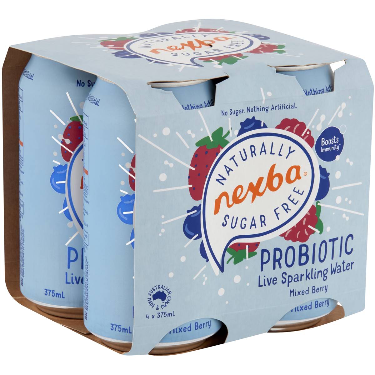 Nexba Live Sparkling Water Mixed Berry
