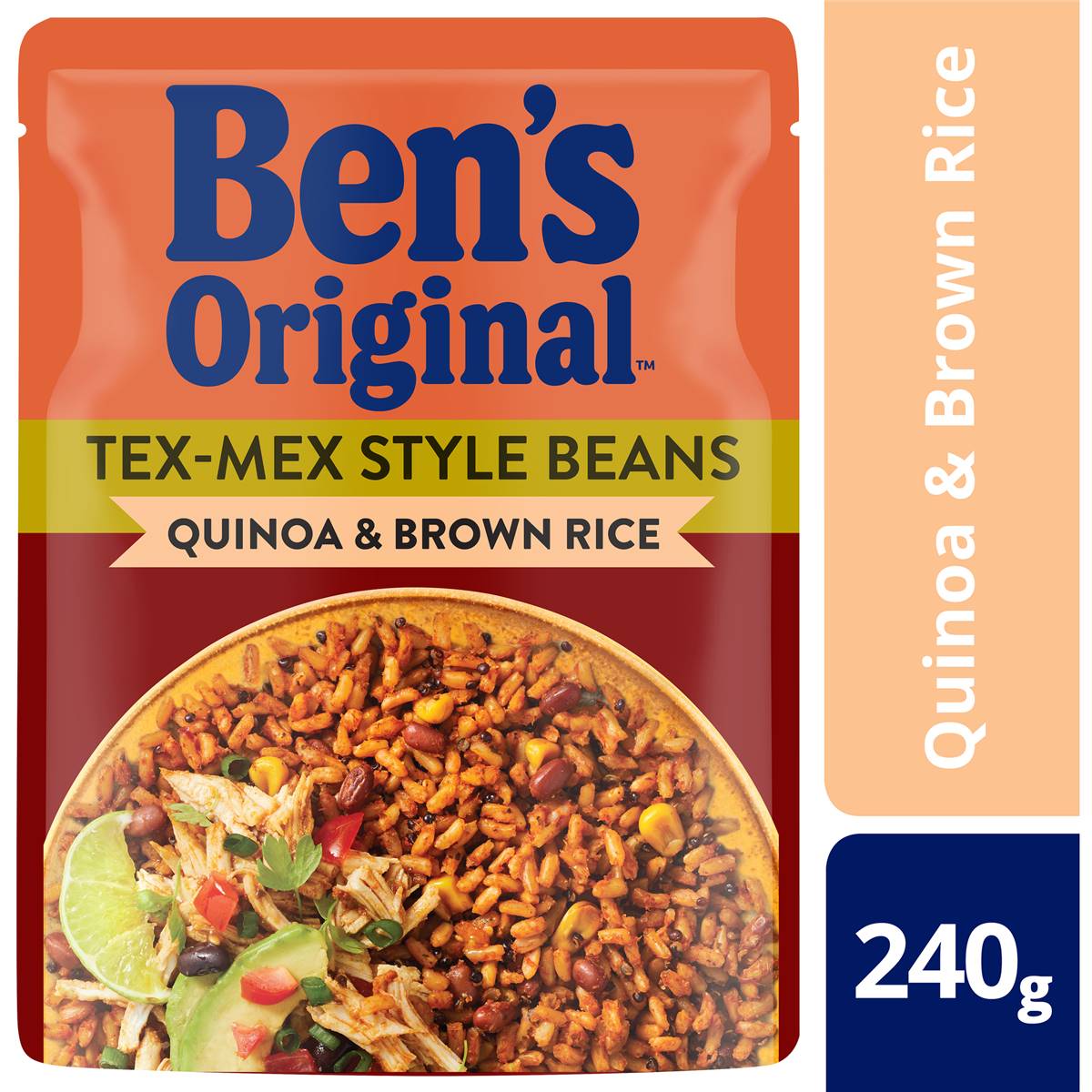 Uncle Ben's Texmex Style Brown Rice Quinoa & Beans 240g Woolworths
