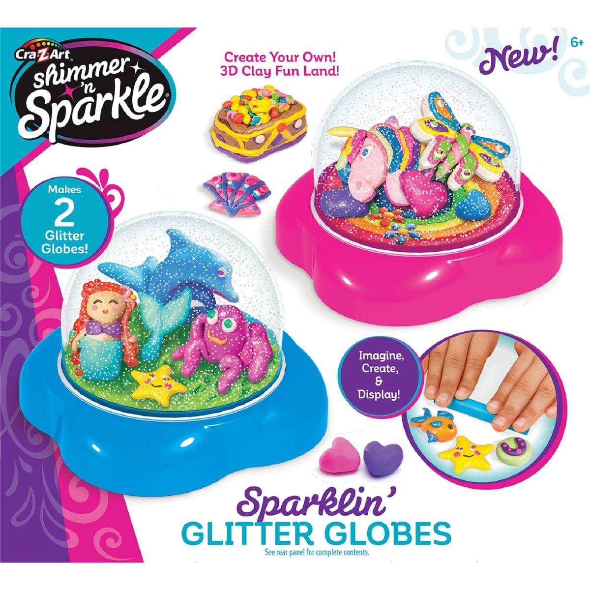 Crazart Shimmer 'n Sparkle Glitter Dome Kit Each Woolworths