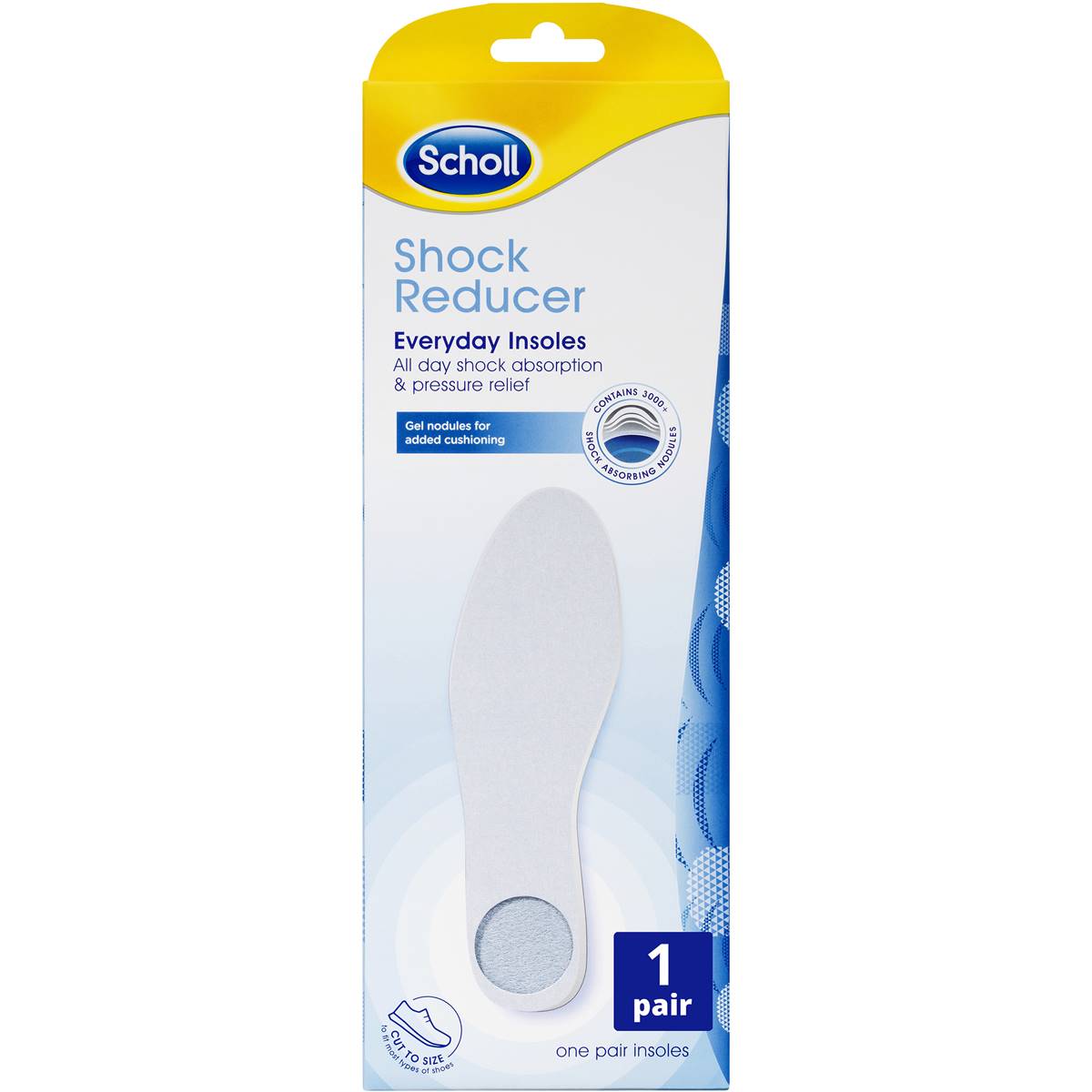 Scholl Shock Reducer Shoe Base Insoles Each Woolworths