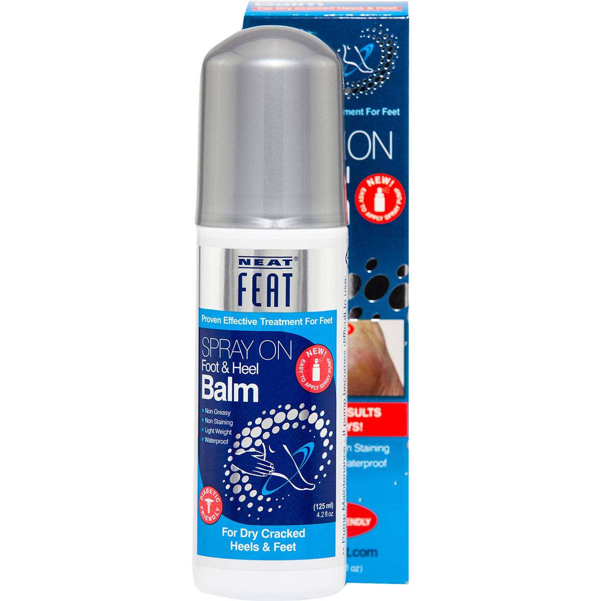 Neat Feat Spray On Foot & Heel Balm 125ml Woolworths