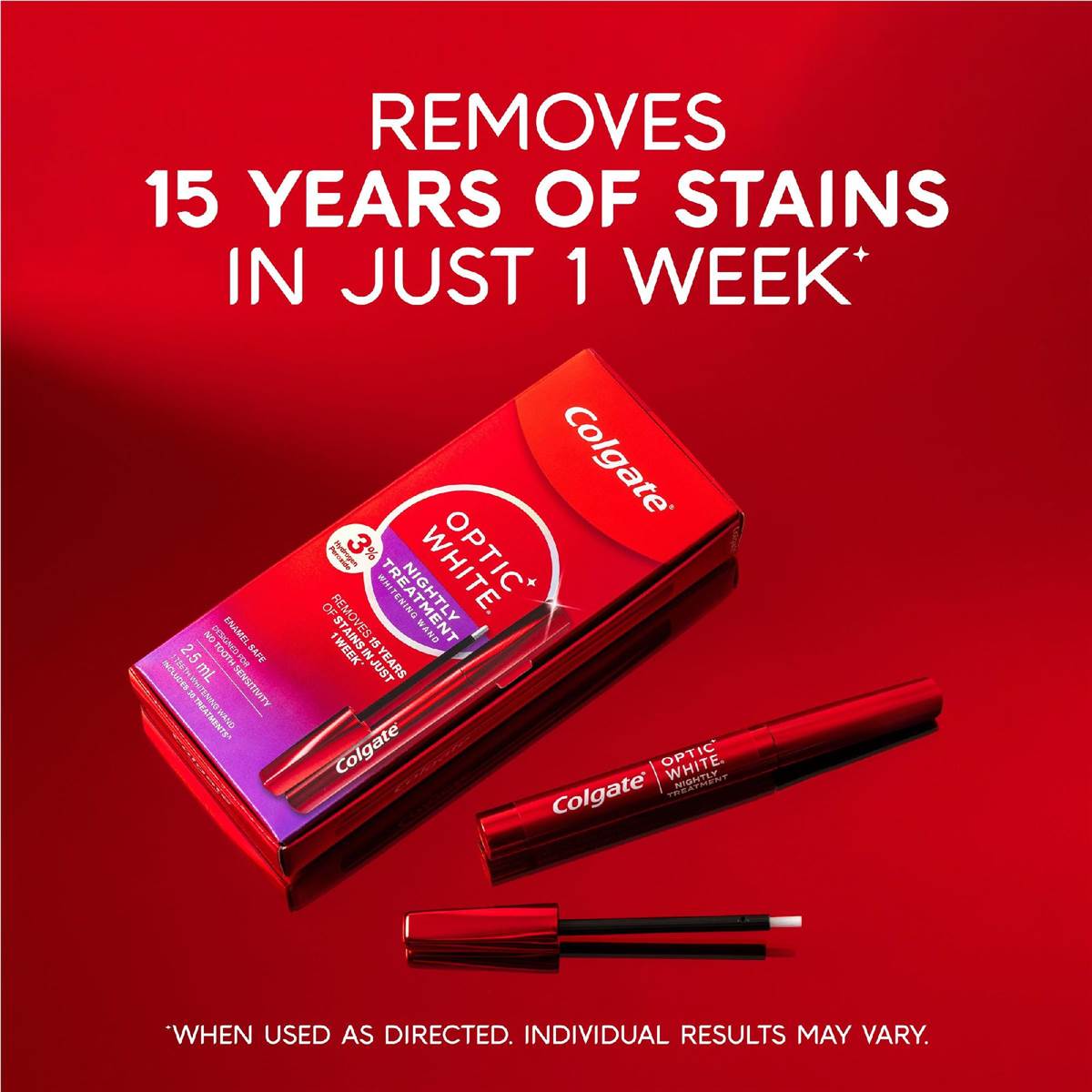 Colgate Optic White Overnight Teeth Whitening Treatment Pen 2.5ml