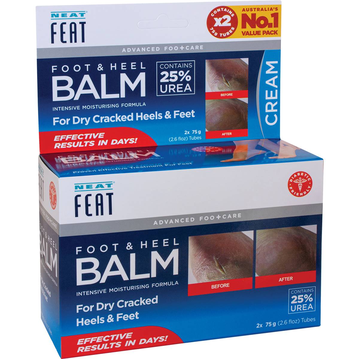 Neat Feat Foot & Heel Balm 2 Pack Woolworths