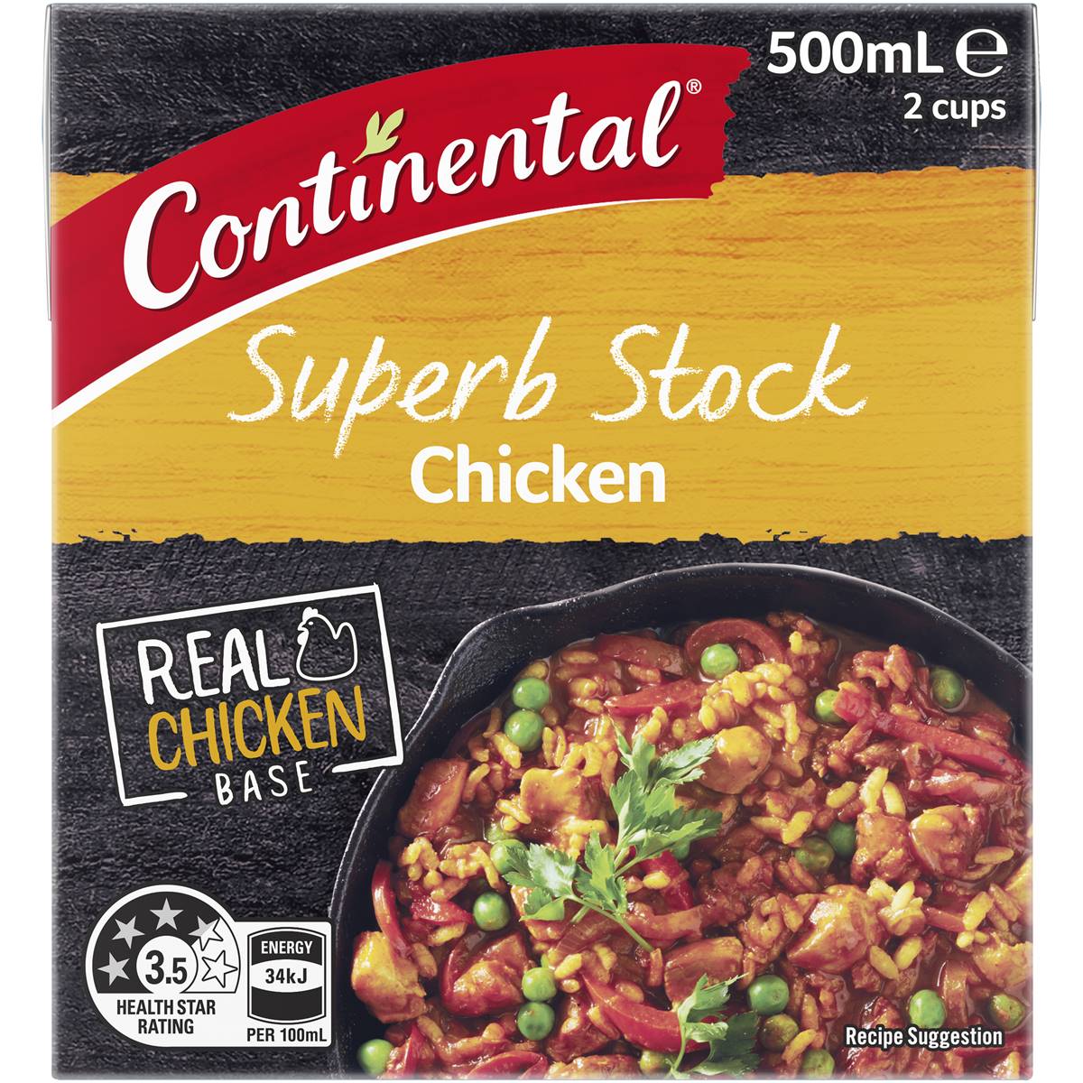 Continental Chicken Liquid Stock 500ml Woolworths