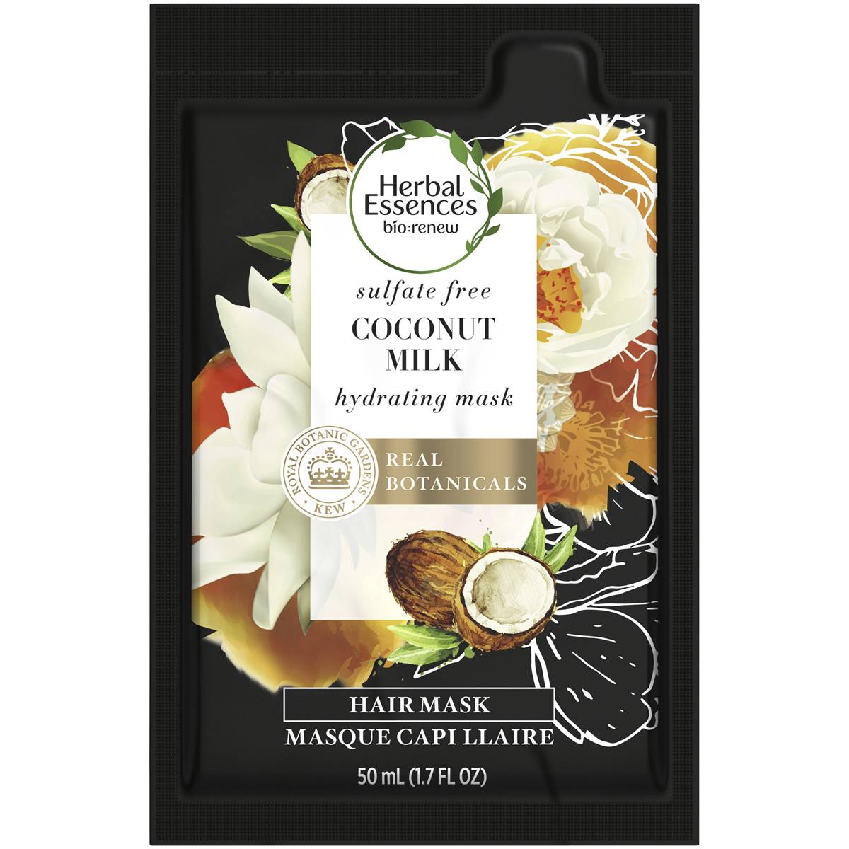 Herbal Essences Biorenew Coconut Milk Hydrating Hair Mask Treatment 50ml Woolworths