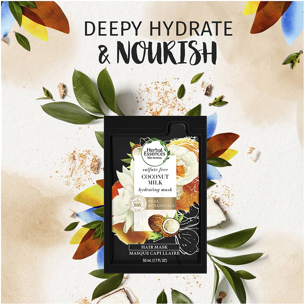 Herbal Essences Biorenew Coconut Milk Hydrating Hair Mask Treatment