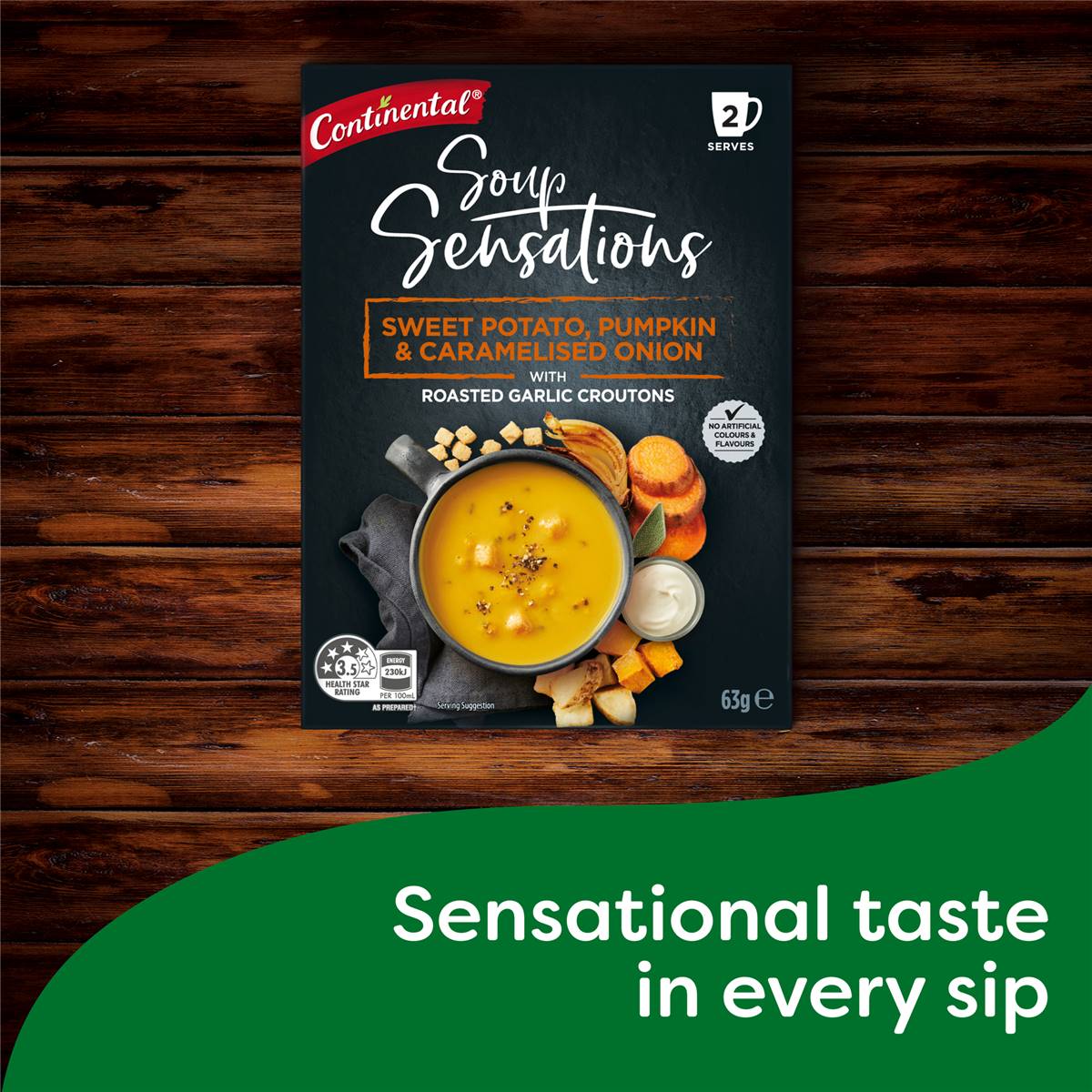 Continental Soup Sensations Sweet Potato Pumpkin & Caramelised Onion ...