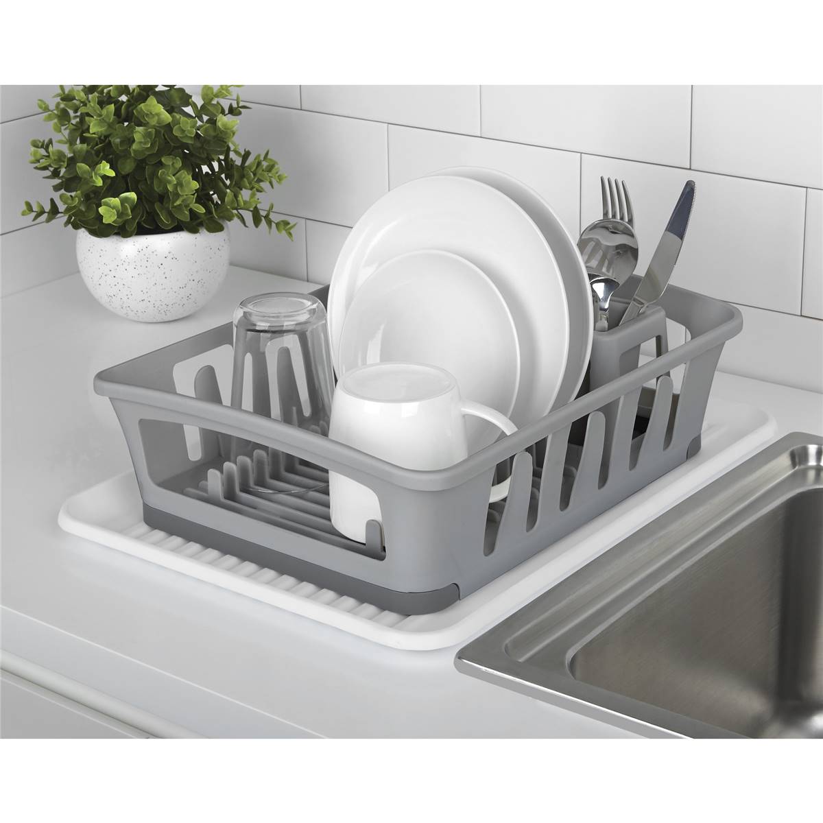 Essentials Expandable Dish Drying Rack Each Woolworths