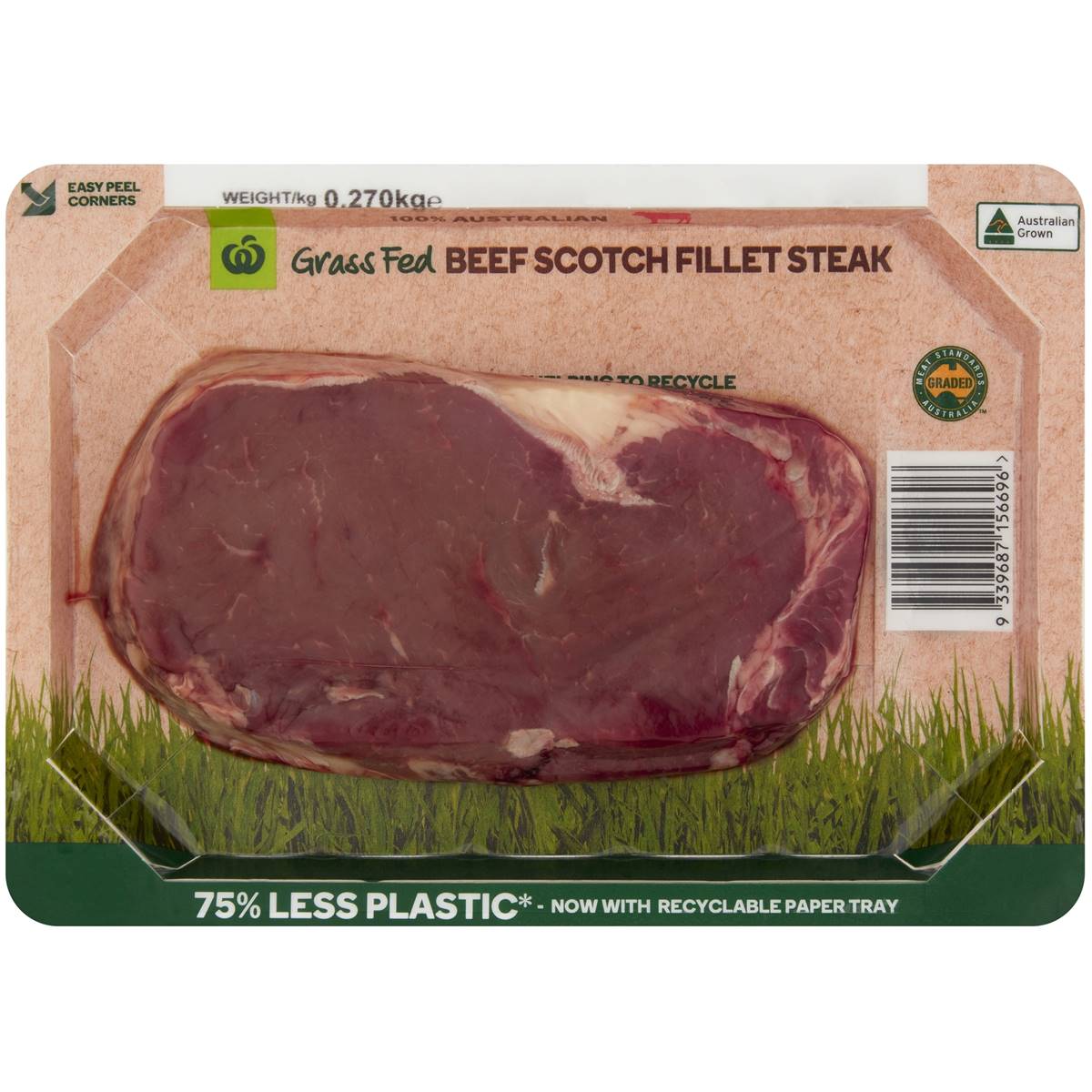 Woolworths Grass Fed Scotch Fillet Steak 270g Woolworths