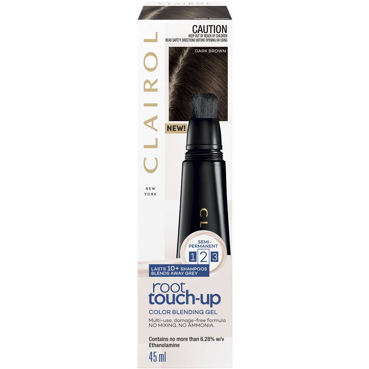 Clairol Root Touch-up Color Blending Gel Dark Brown 45ml | Woolworths