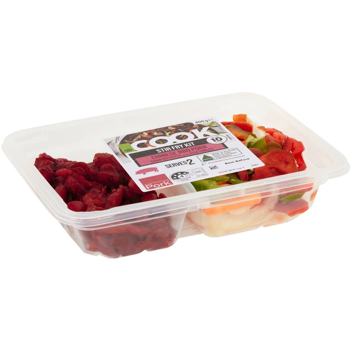 Woolworths Cook Stir Fry Kit Chinese Bbq Pork Char Siu With Veges 400g Woolworths