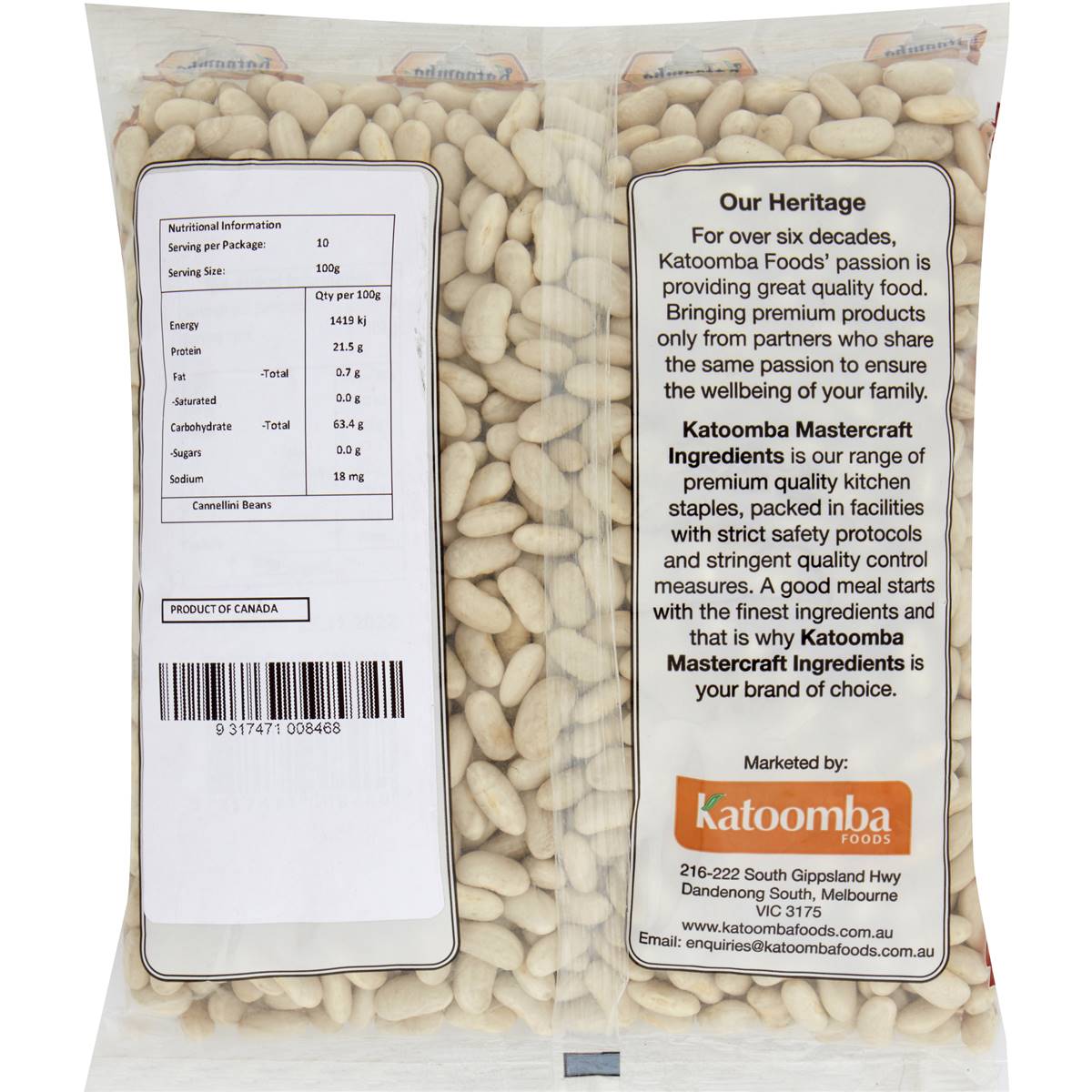 Katoomba Canelini Beans Dry 1kg Woolworths
