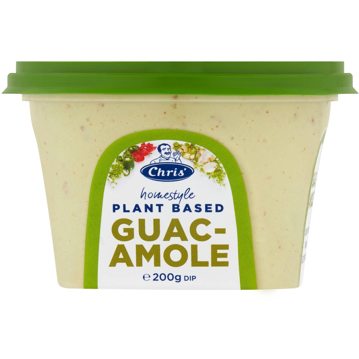 Chris' Plant Based Guacamole Dip 200g Woolworths