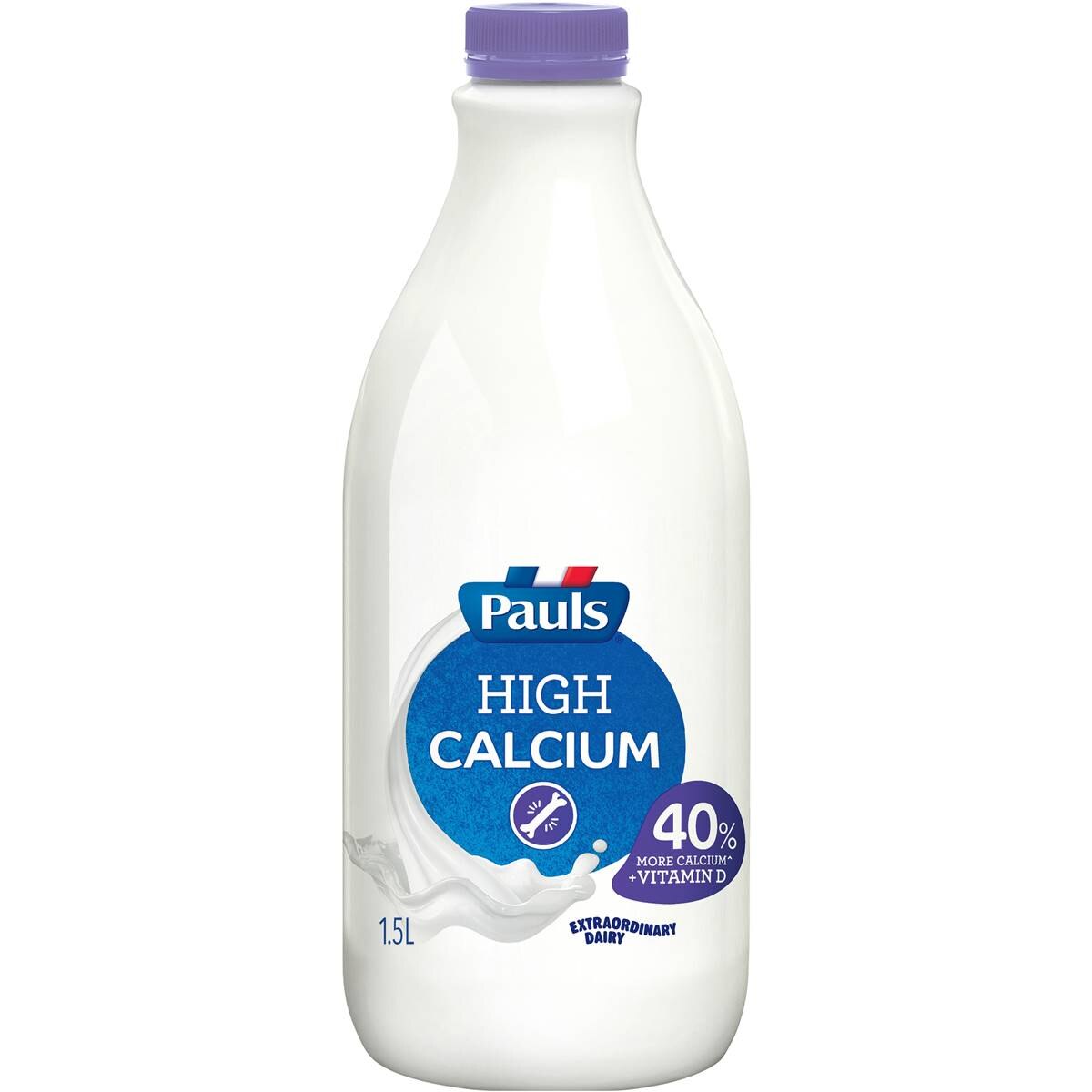 Pauls High Calcium Milk 1 5l Woolworths