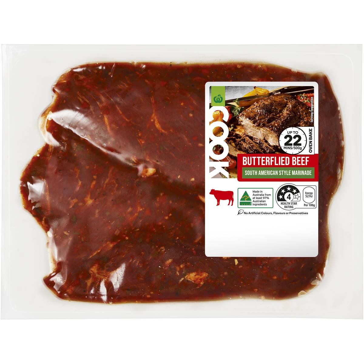 Woolworths Cook Butterflied Beef South American Style Marinade