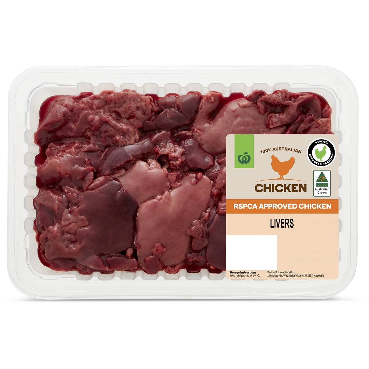 Woolworths Rspca Approved Chicken Livers 500g Woolworths 5025