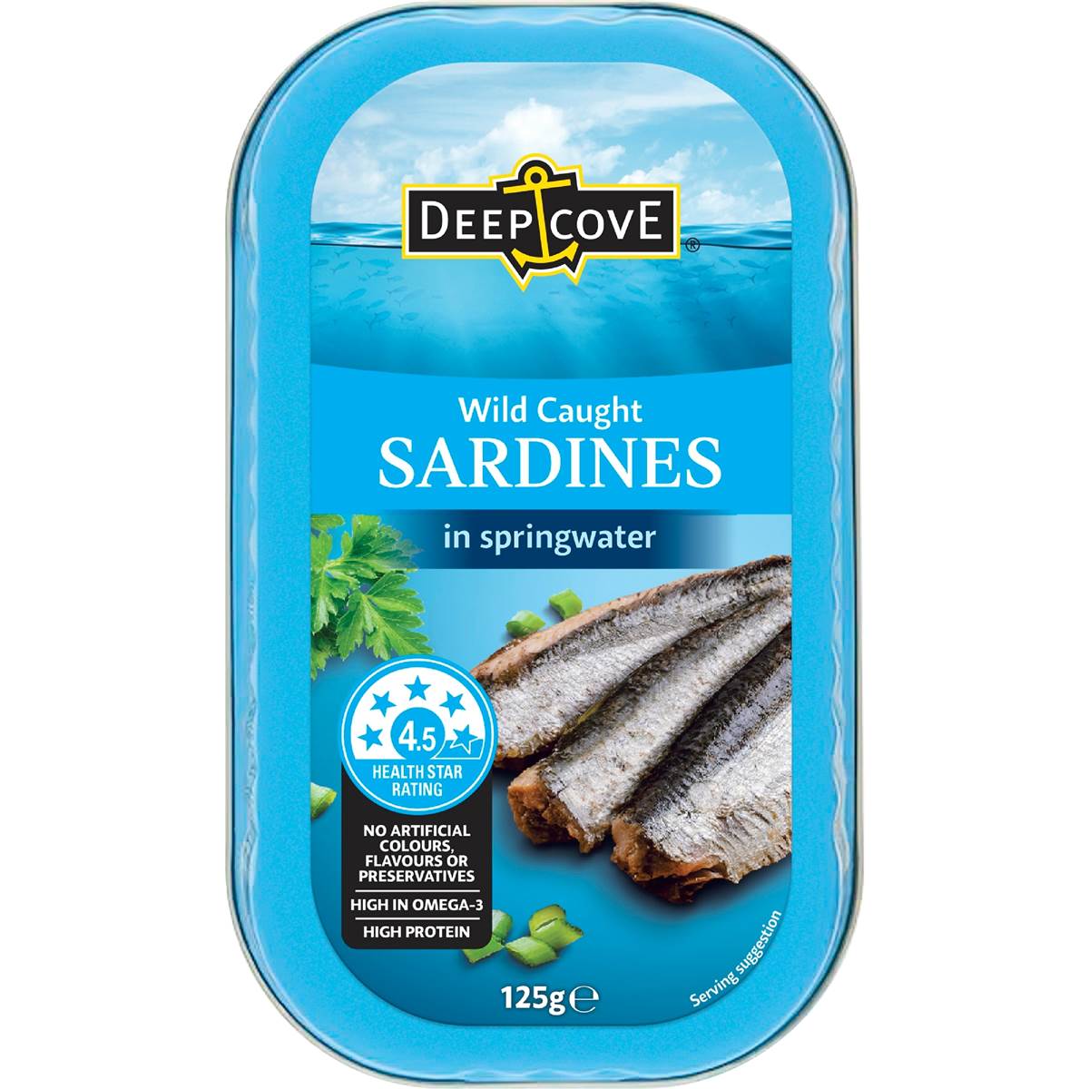 Calories in Deep Cove Sardines In Oil Calorie Counter Australia