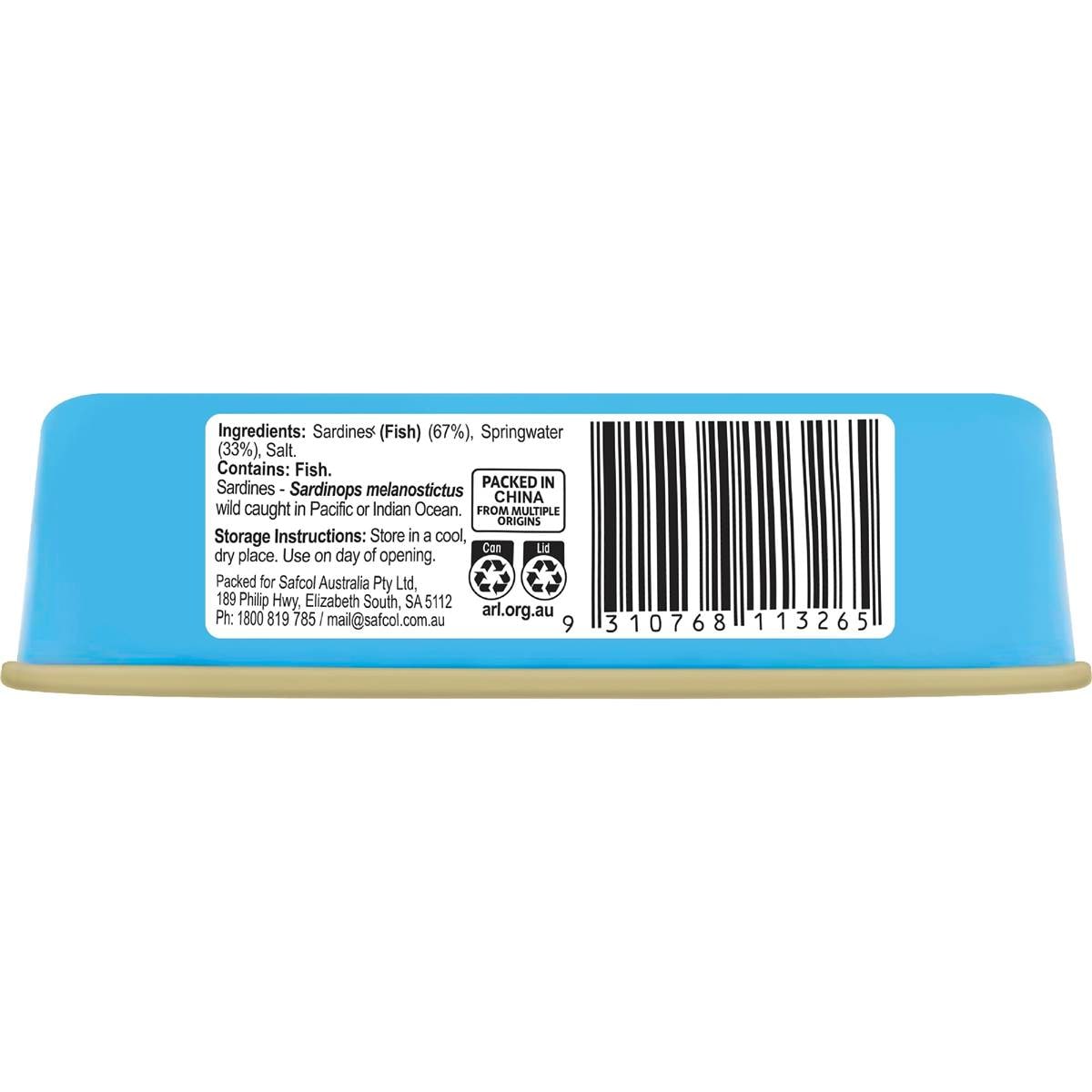 Deep Cove Sardines In Springwater 125g Woolworths