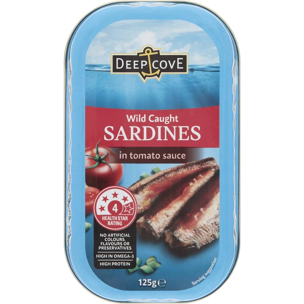 Deep Cove Sardines In Tomato Sauce 125g Woolworths