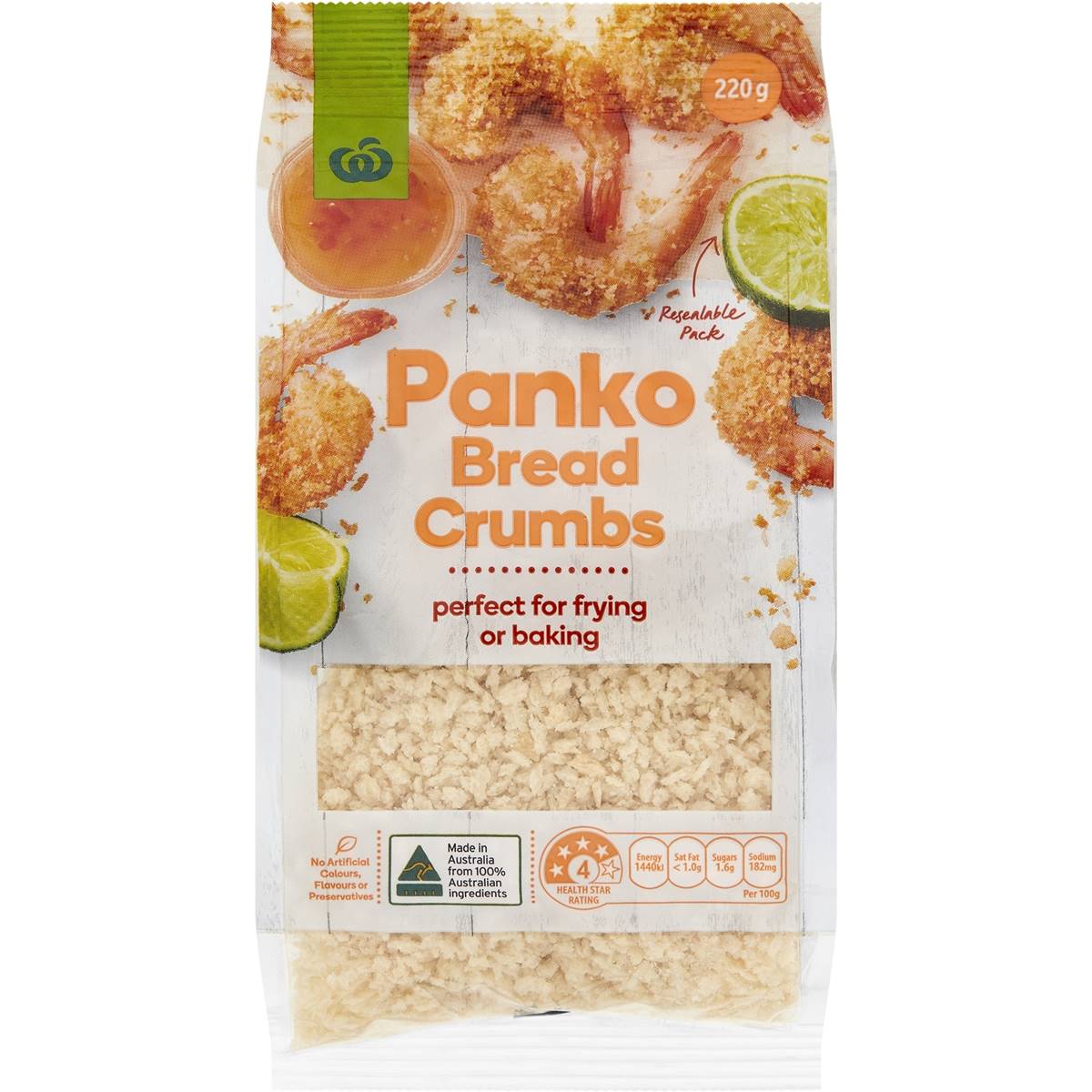 Woolworths Panko Bread Crumbs 220g Woolworths