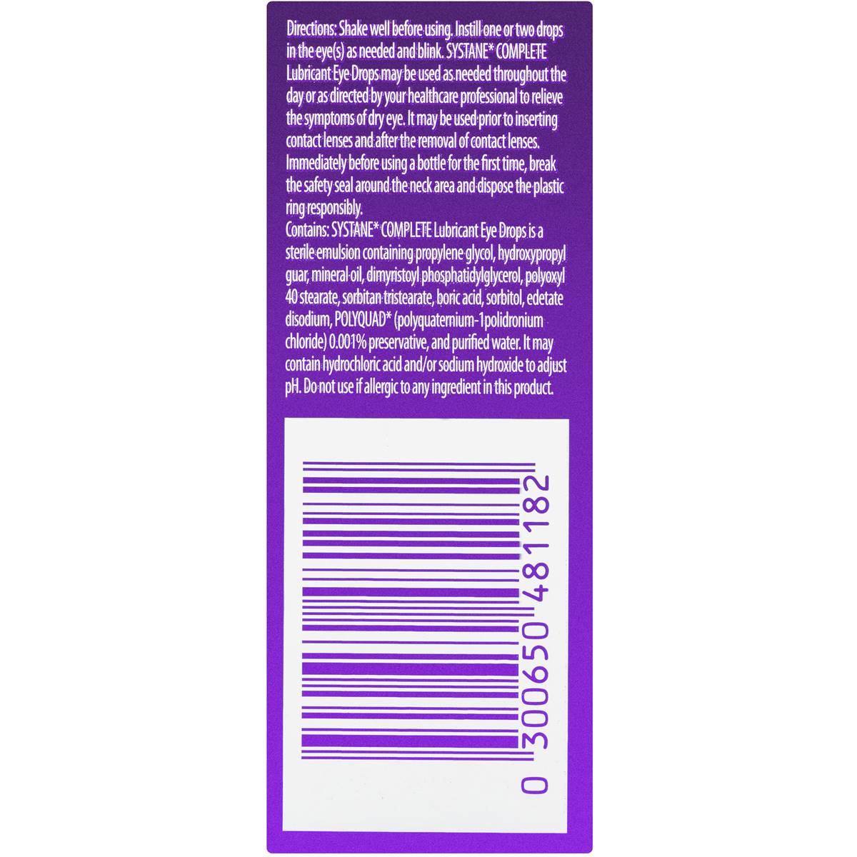 Systane Complete Lubricant Eye Drop 10ml Woolworths