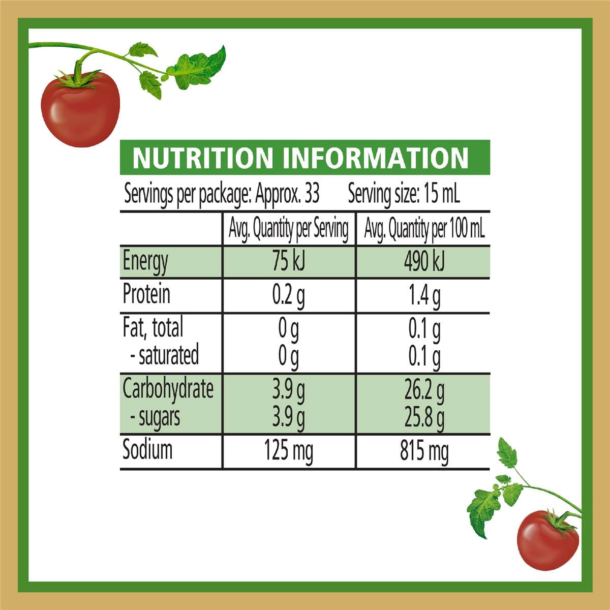 Heinz Ketchup Tomato Sauce 500ml Woolworths