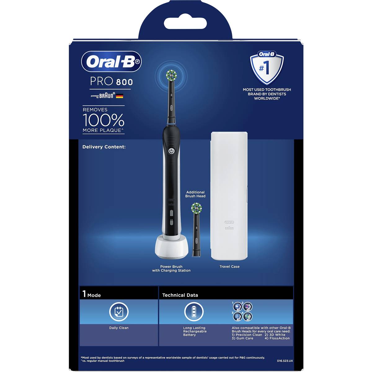 Oralb Pro 800 Electric Toothbrush Each Woolworths