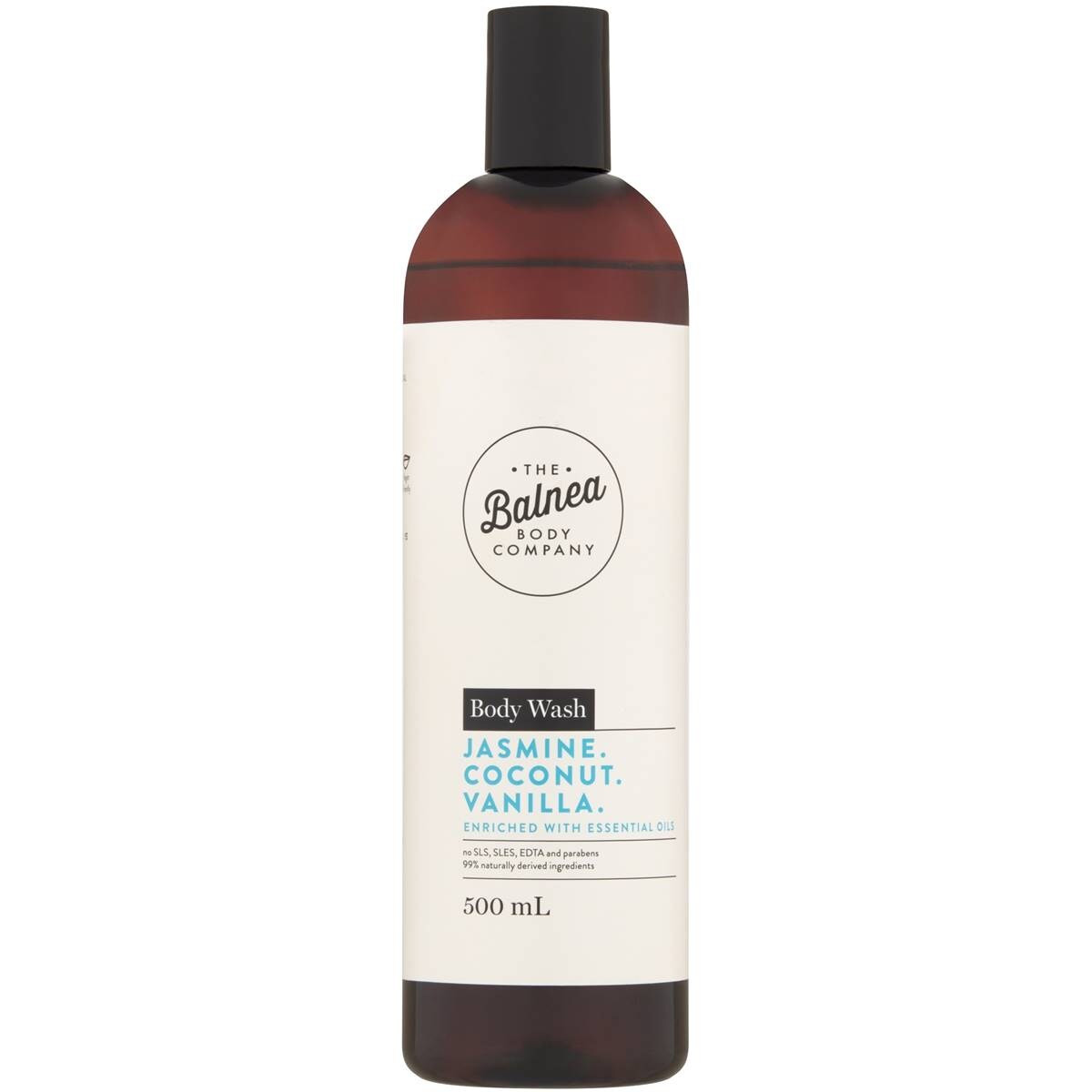 Balnea Body Wash Jasmine Coconut & Vanilla 500ml Woolworths