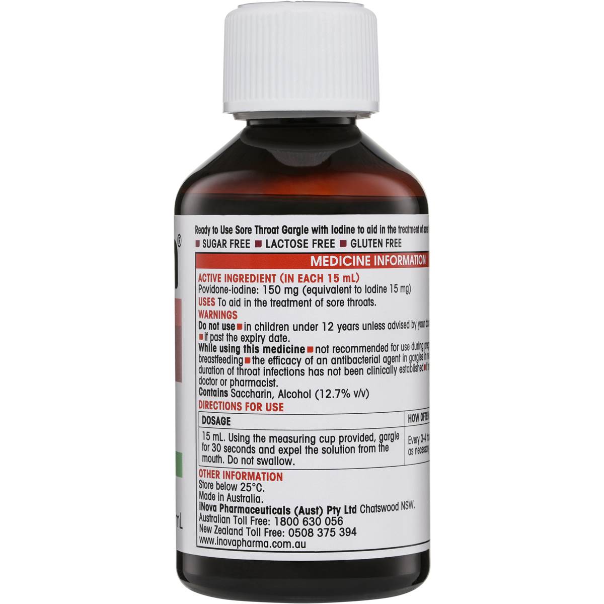 Difflam Rtu Iodine Gargle 200ml | Woolworths