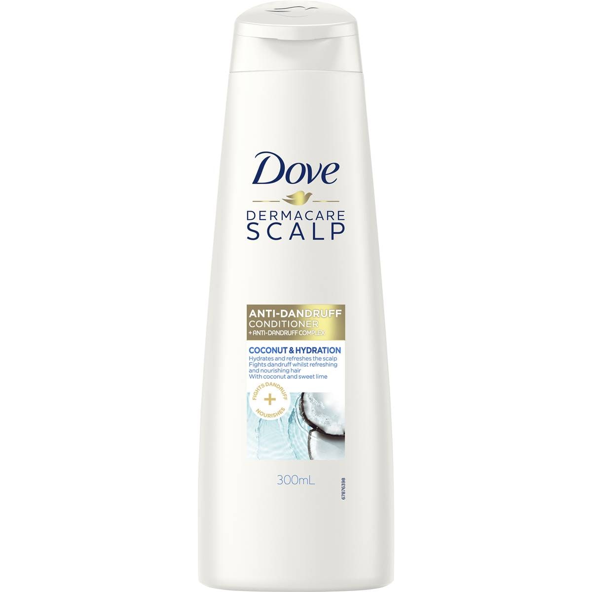 Dove Conditioner Dermacare Anti Dandruff Coconut Hydration 300ml