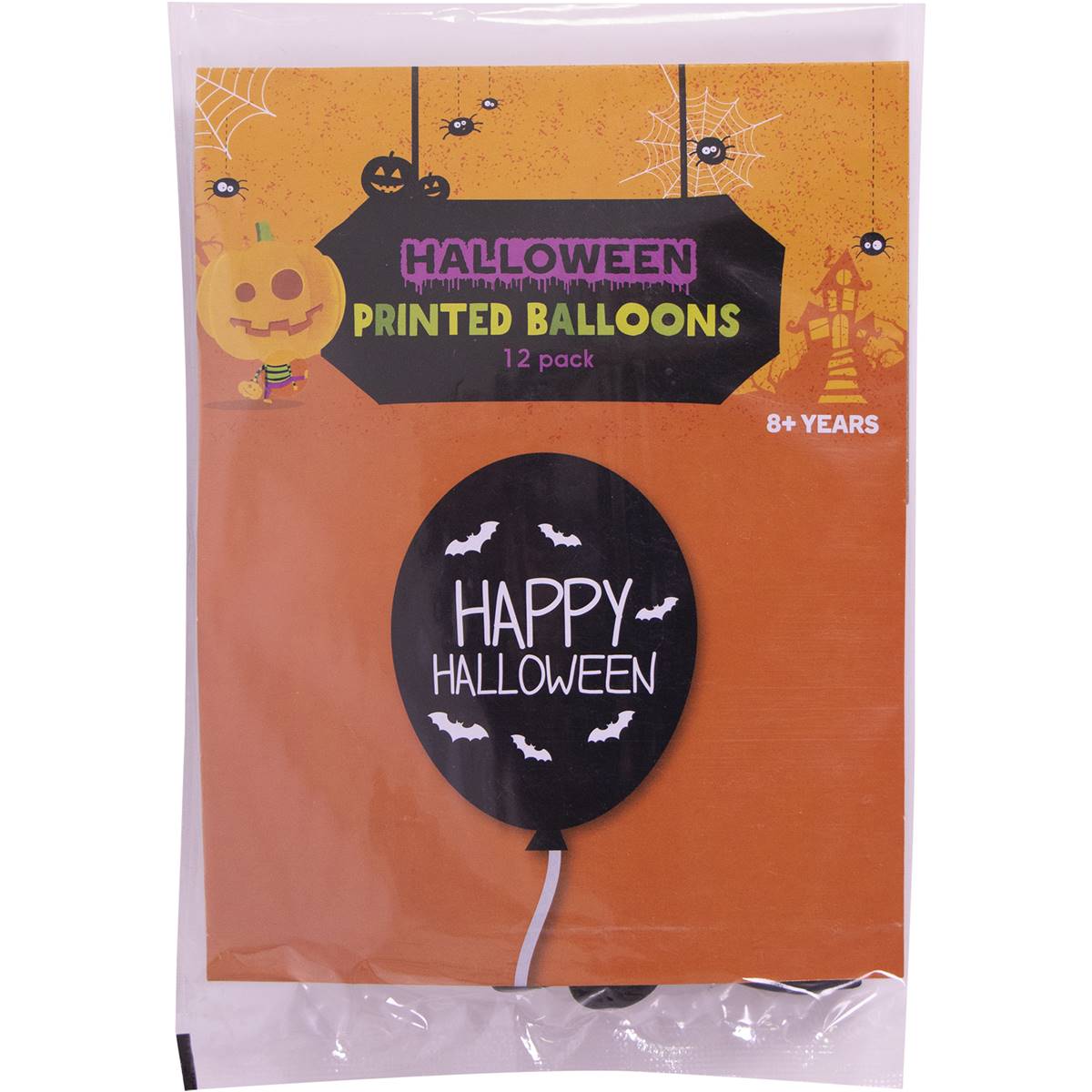 Halloween Printed Balloons 12 Pack | Woolworths