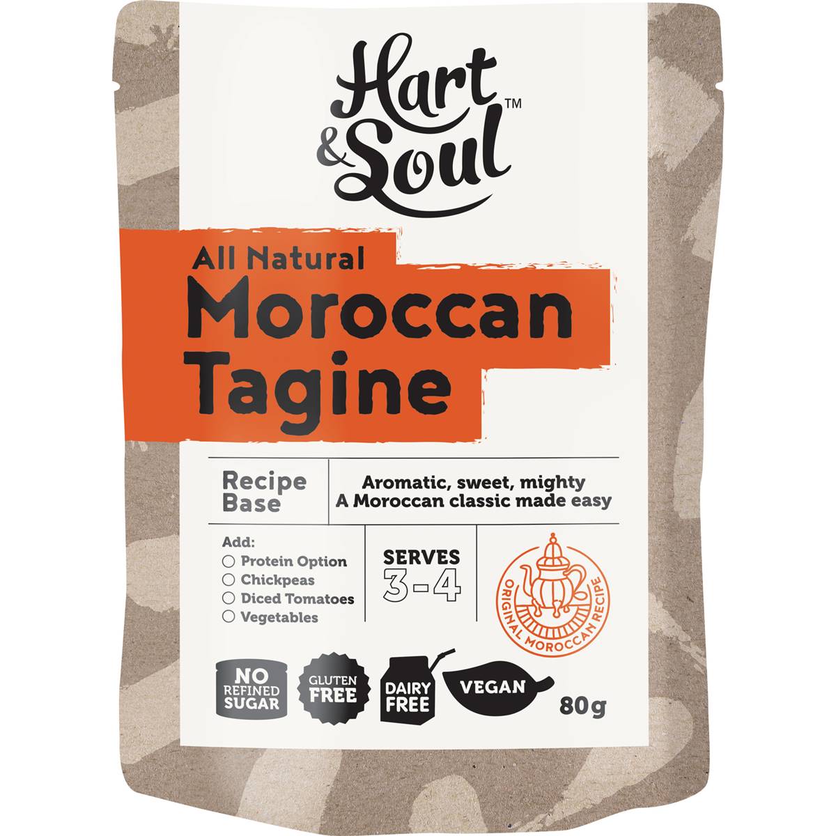 Hart & Soul All Natural Moroccan Tagine Recipe Base 80g Woolworths