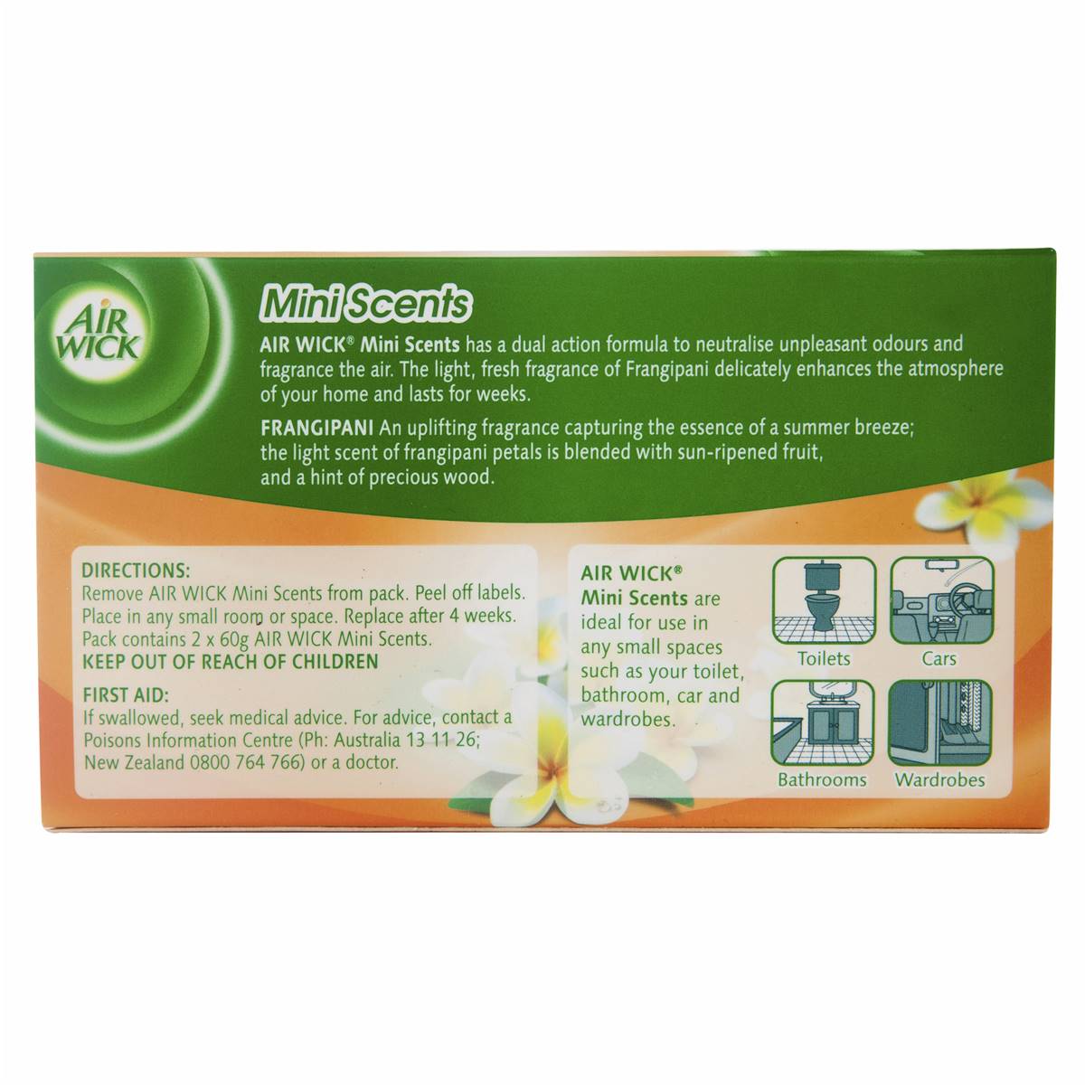 Air Wick Mini Scents Decorative Air Fresheners Frangipani 2 x 60g ... Air Wick Mini Scents Decorative Air Fresheners Frangipani 2 x 60g ...